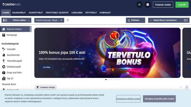 CasinoEuro casino screenshot